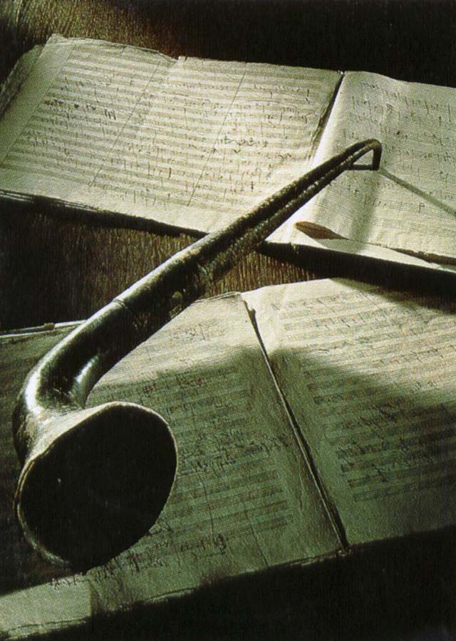 robert schumann beethoven s ear trumpet lying on the manuscript of his eroica symphony